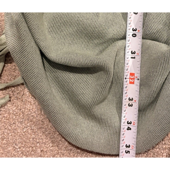 LIONESS Military Minds Ruched Bodycon Mini Dress Sz M Green Party Going Out Club - Picture 11 of 11